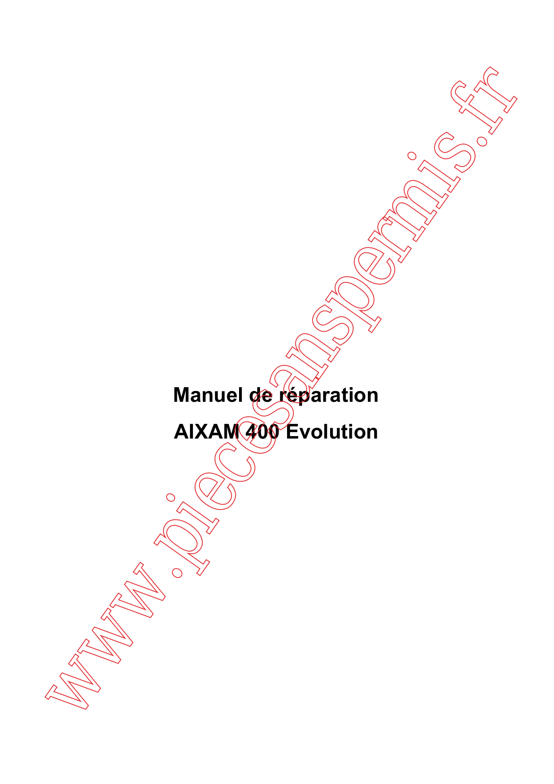 AIXAM 400 User Manual