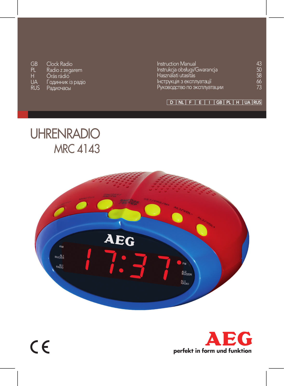 AEG MRC 4143 User guide