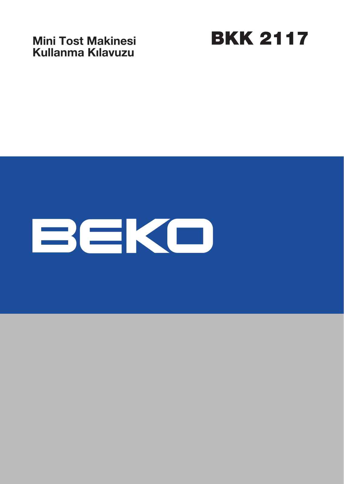 Beko BKK 2117 User Manual