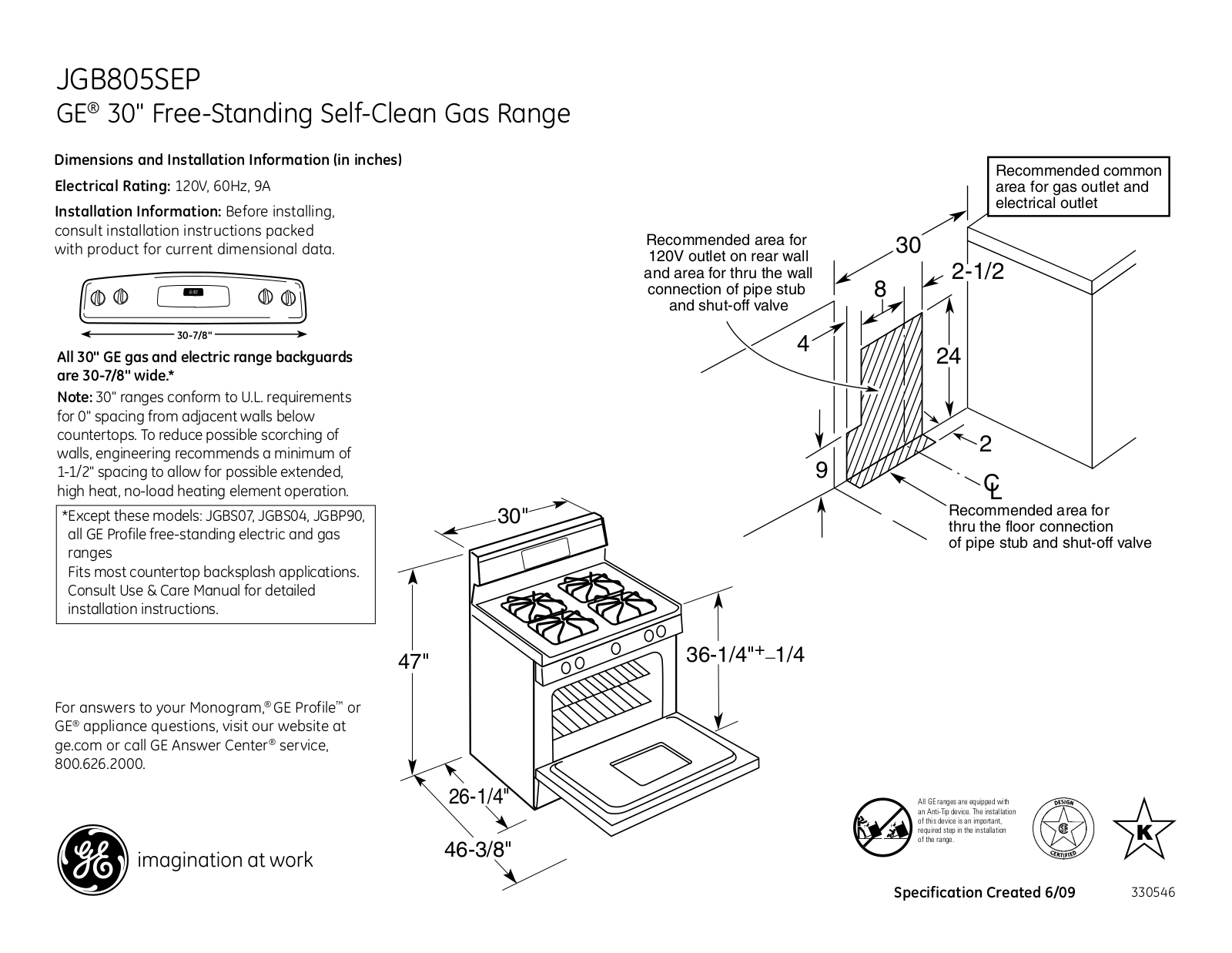 GE JGB805SEPSS, JGB805SEP User Manual