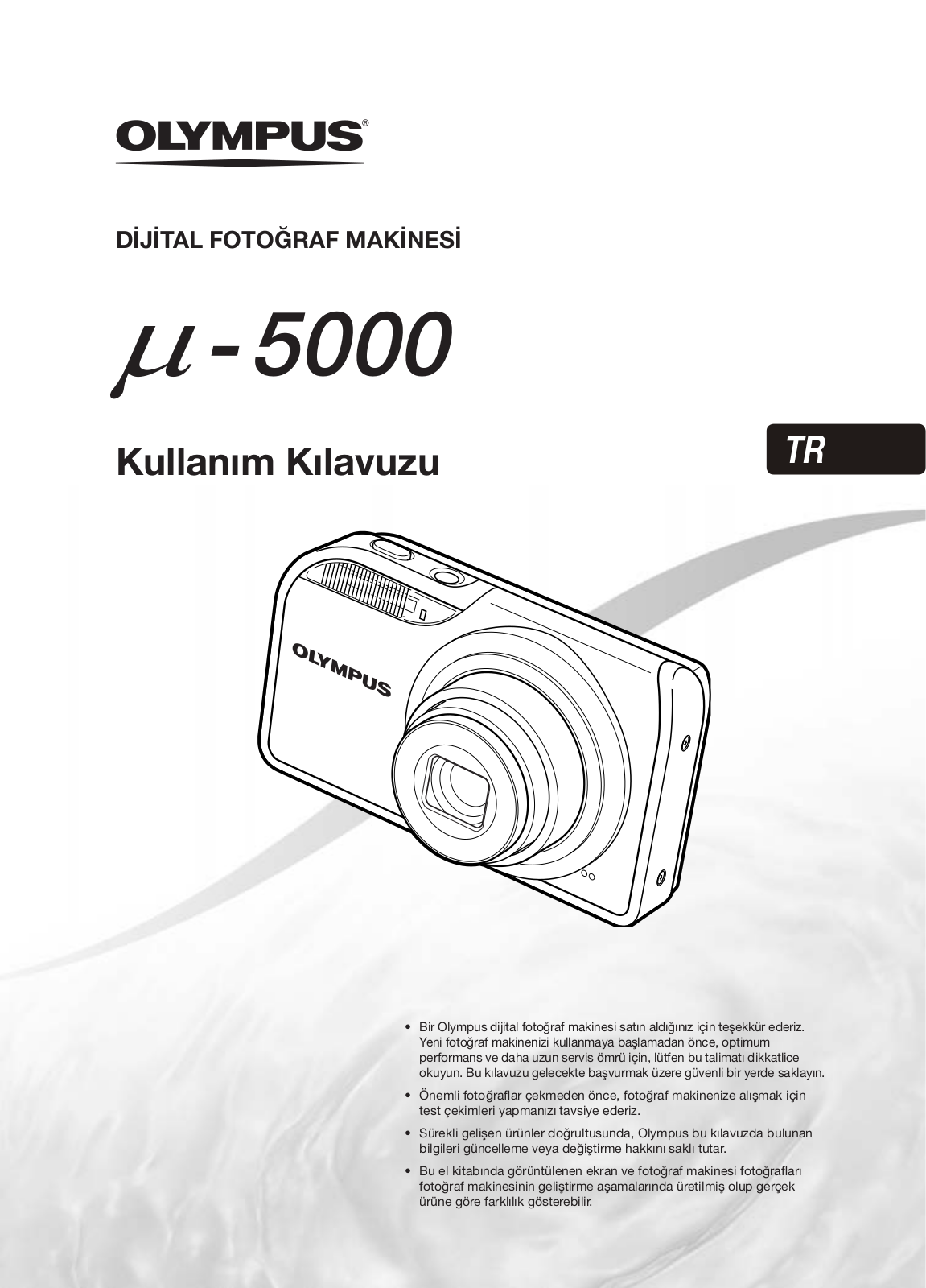 Olympus µ- 5000 User Manual