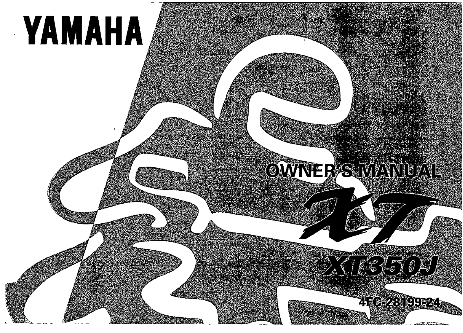 Yamaha XT350 J 1997 Owner's manual