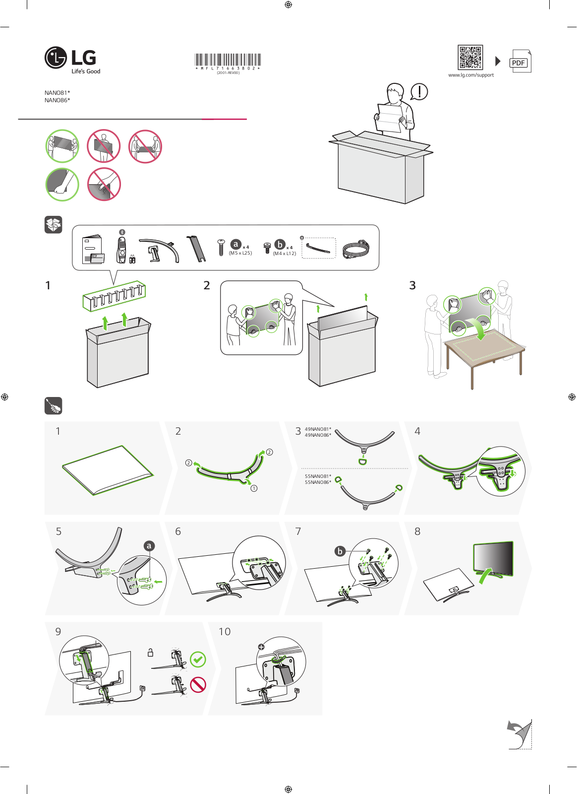 LG 49NANO863NA QUICK CONFIGURATION GUIDE