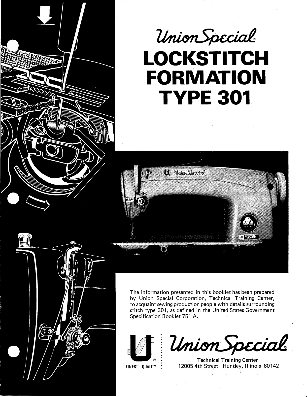 Union Special 301 STITCH Parts List