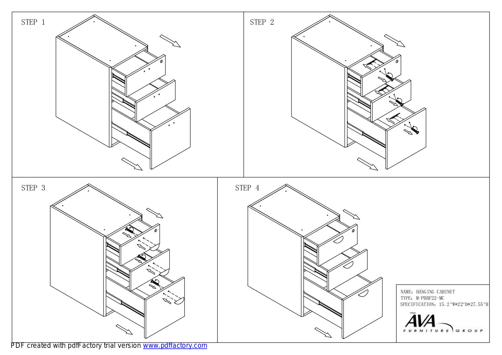 Mayline MPBBF28MC, MPBBF28ESP, MPBBF22MC, MPBBF22ESP Assembly Guide