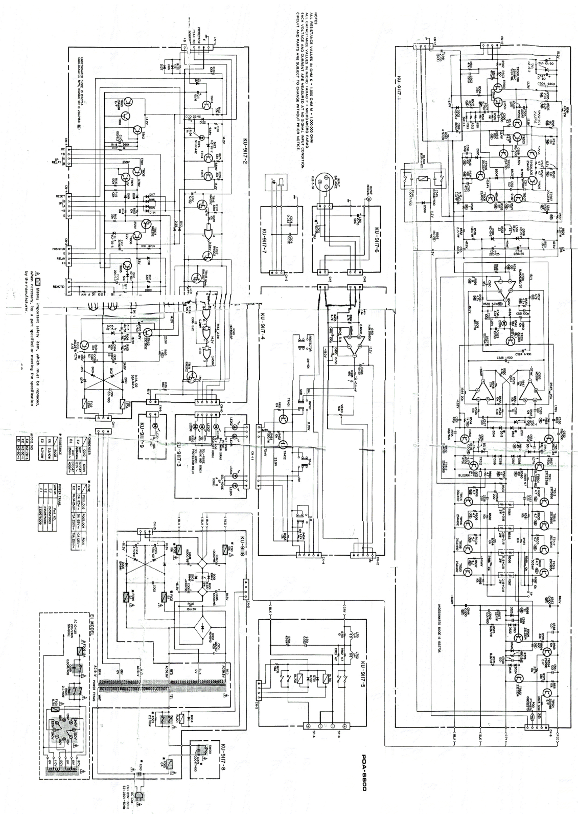 Denon POA-6600 Service Bulletin