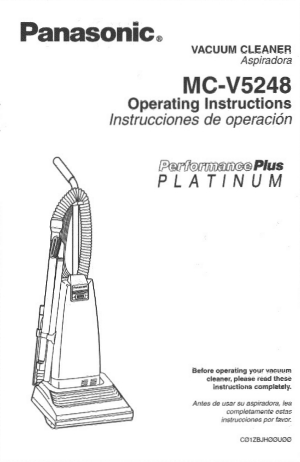 Panasonic MC-V5248 User Manual