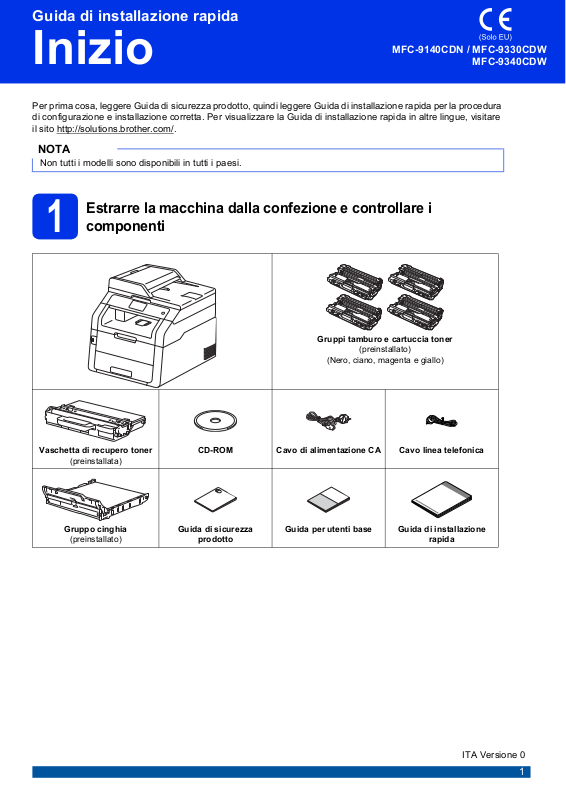 Brother Mfc 9140cdn Mfc 9330cdw Mfc 9340cdw Quick Setup Guide 2948