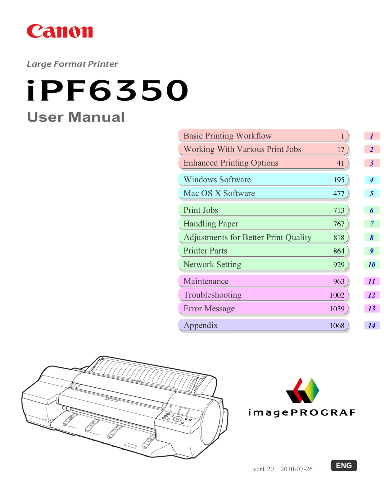 Canon iPF6350 User Manual