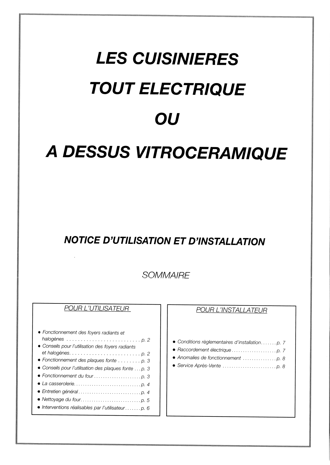BRANDT EB51, ETB52, VC 50 B User Manual