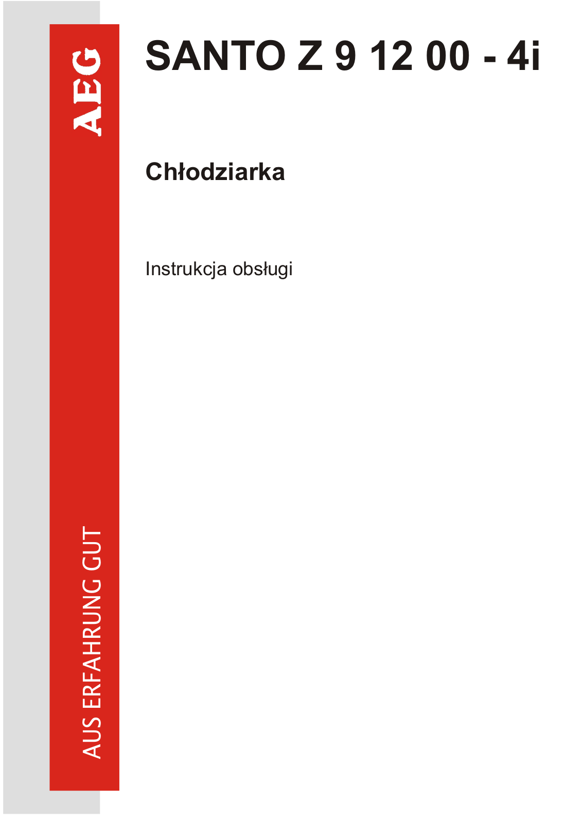 AEG SANTO Z 9 12 00 - 4i User Manual