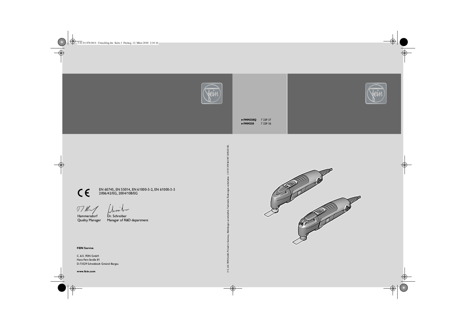 Fein MultiMaster Marine User Manual