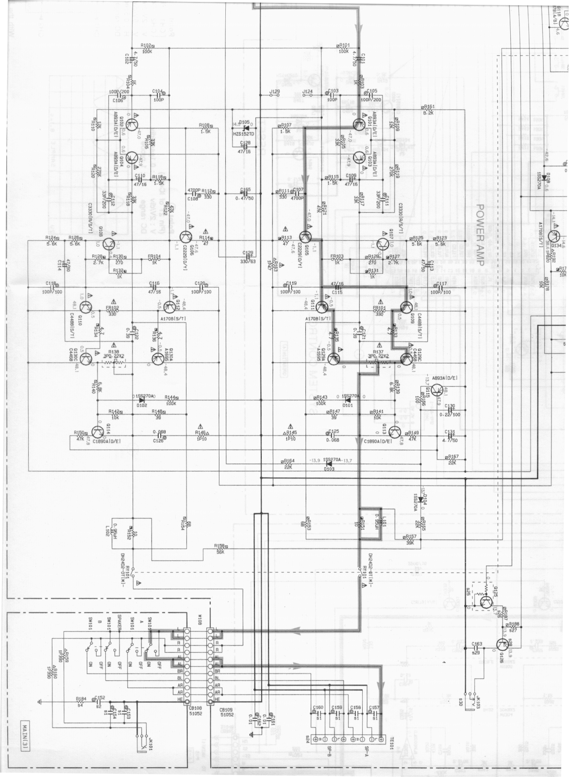 Yamaha AX-380 Schematic