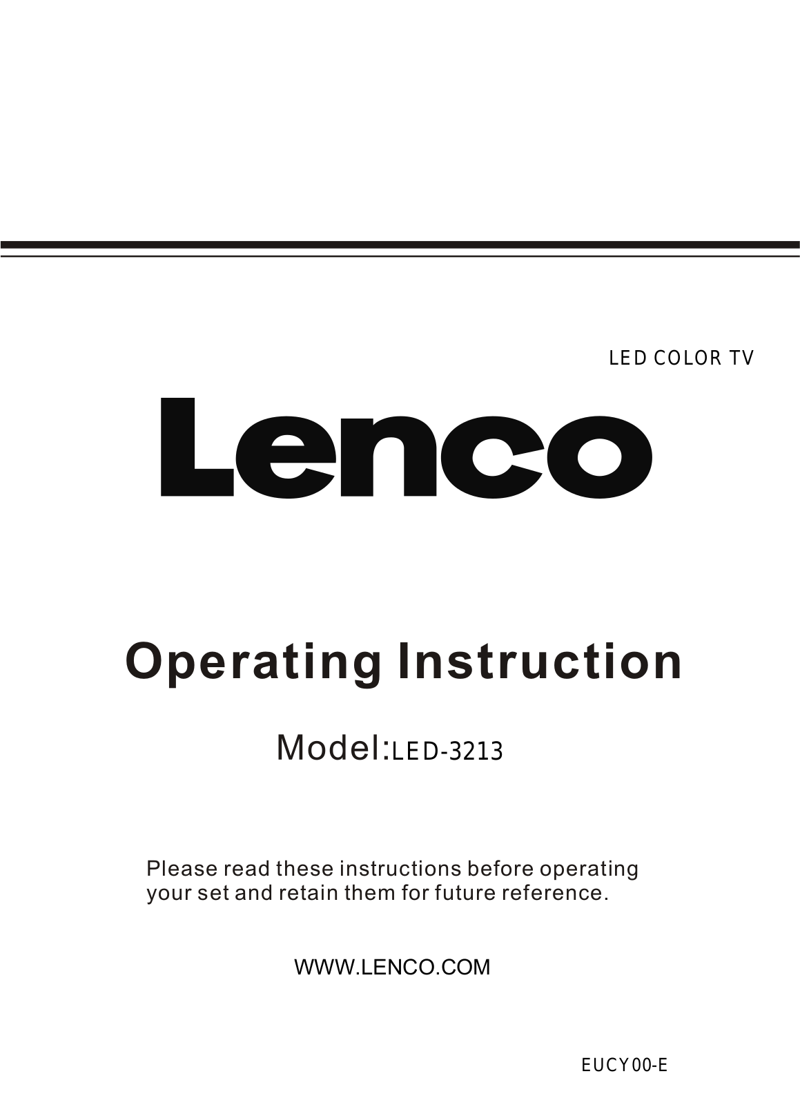 Lenco LED-3213 User Manual