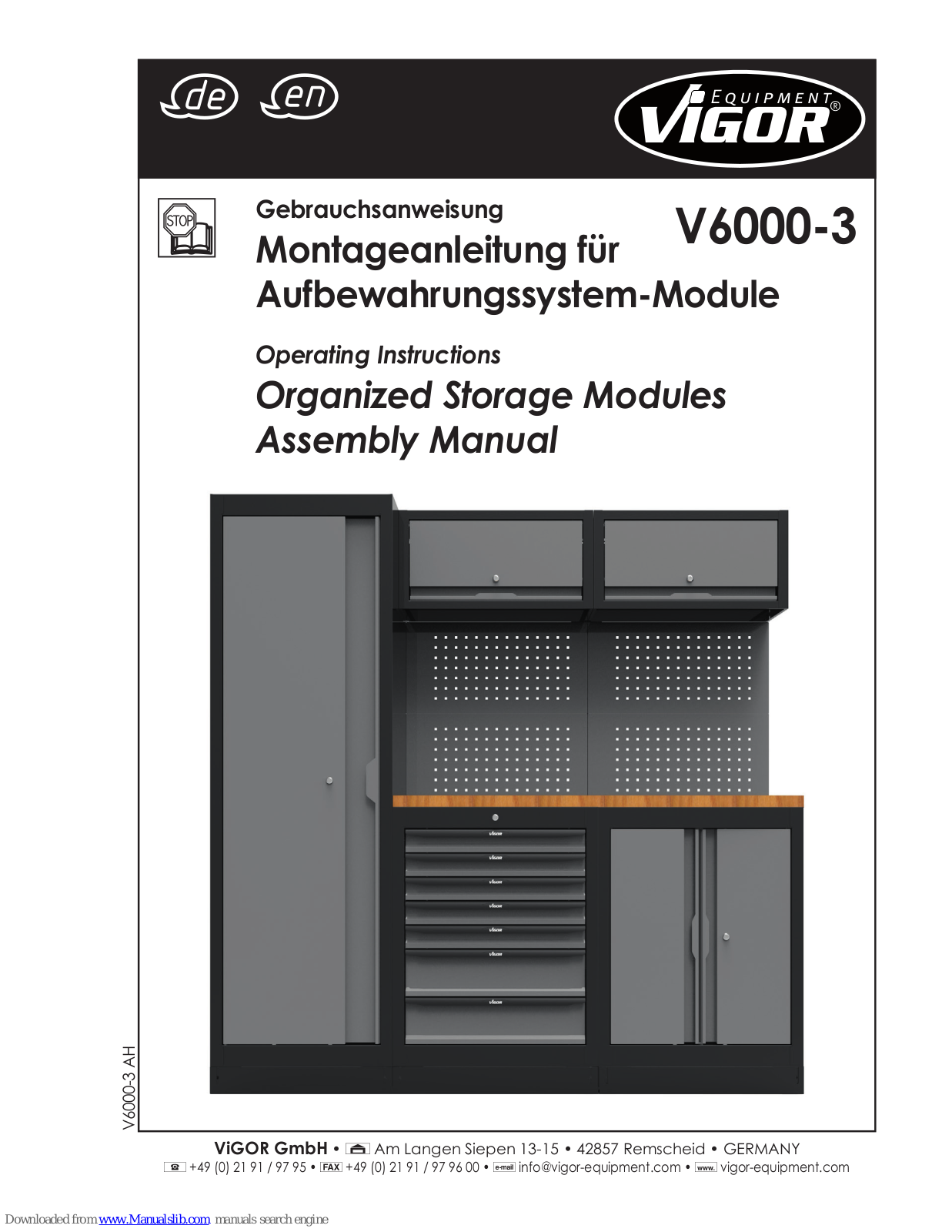 Vigor V6000-3 Assembly Manual - ManualMachine.com