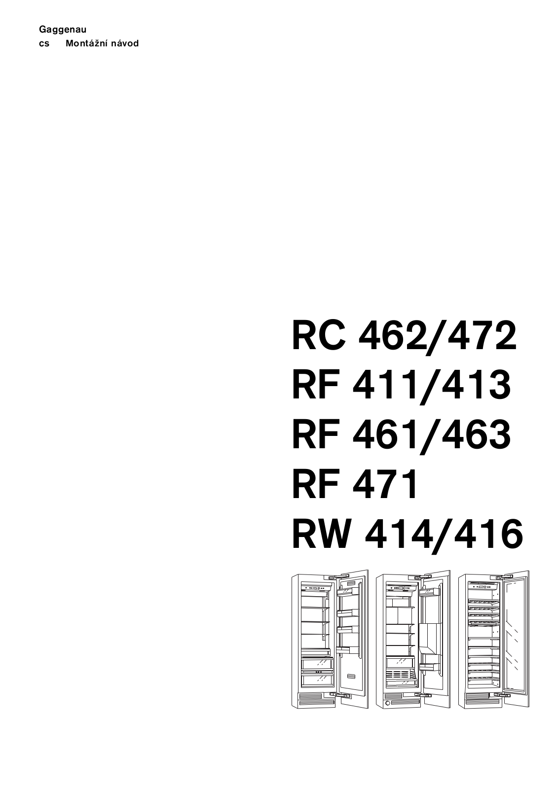 Gaggenau RF471200 User Manual