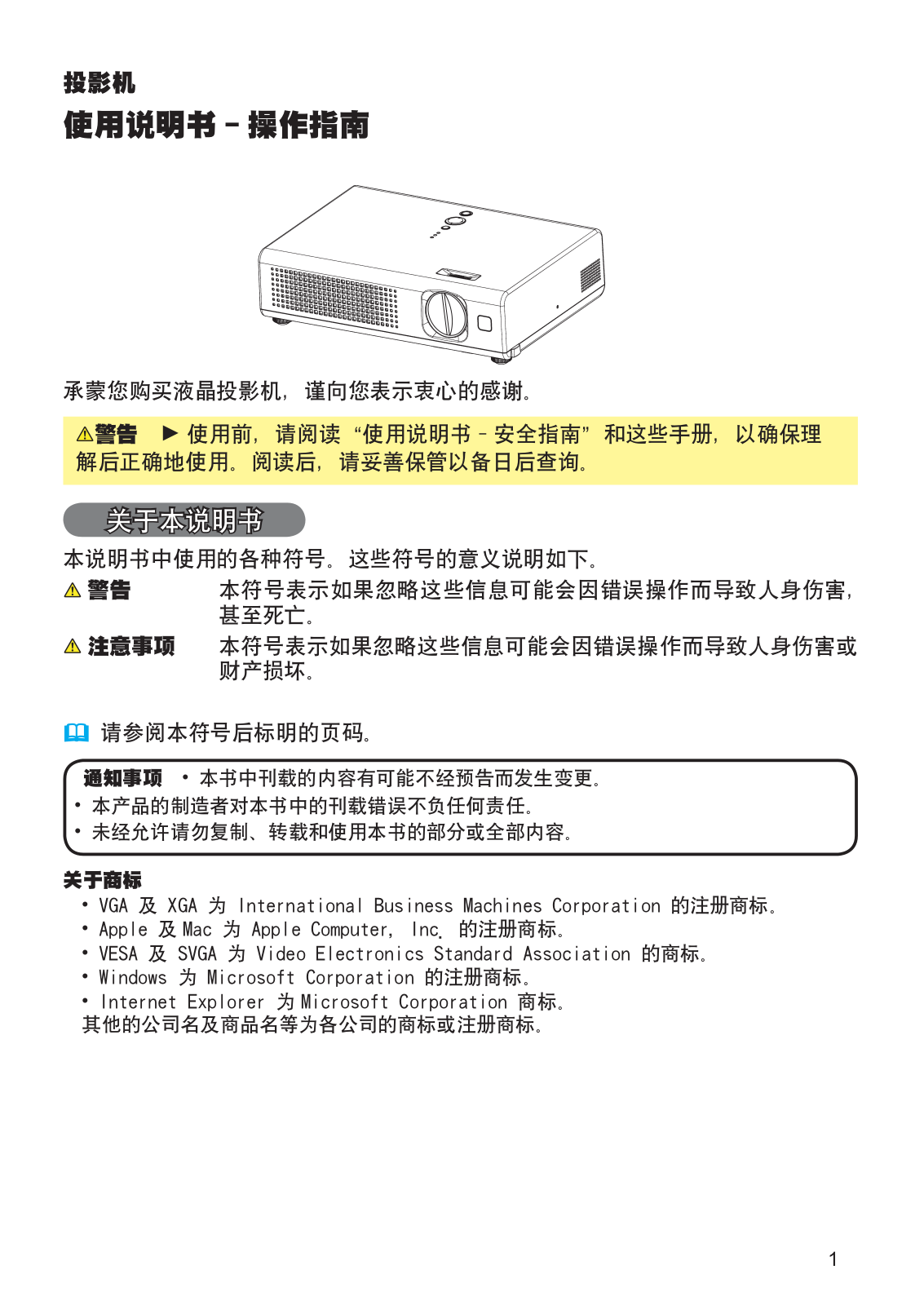 Hitachi PJ-LC7 User Manual