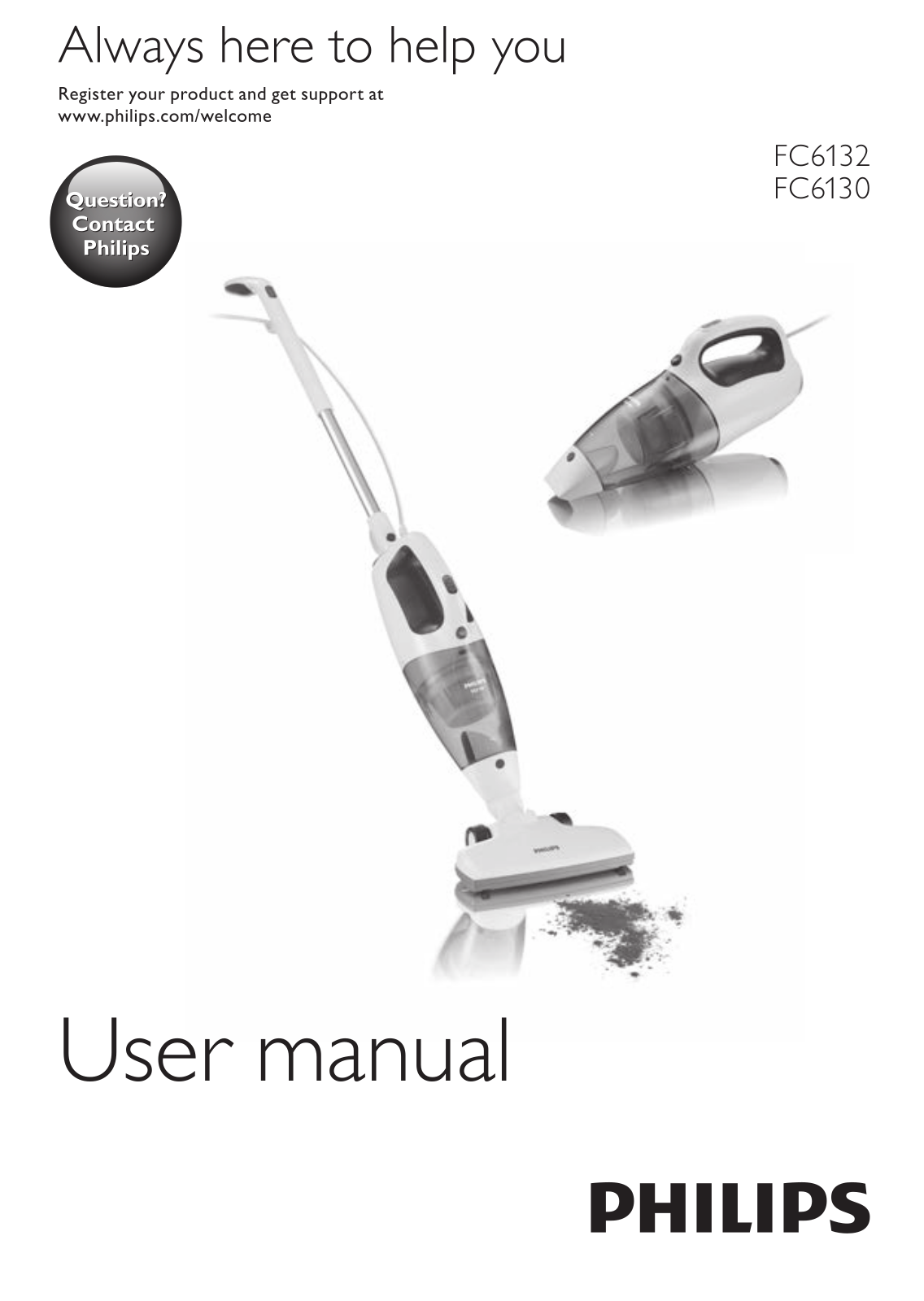 Philips MiniVac Aspirador de escoba User Manual