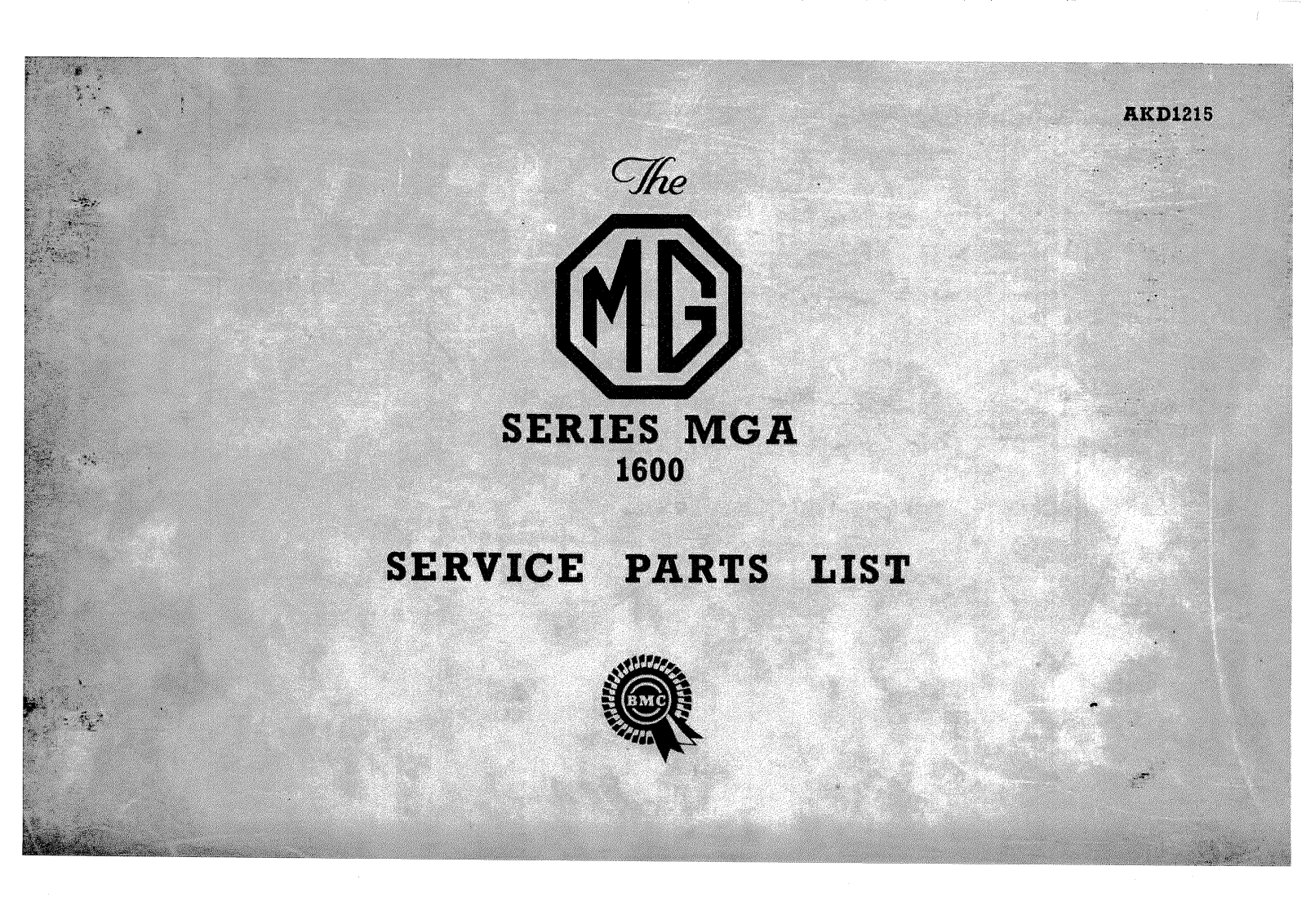 MG MGA  1600 User Manual