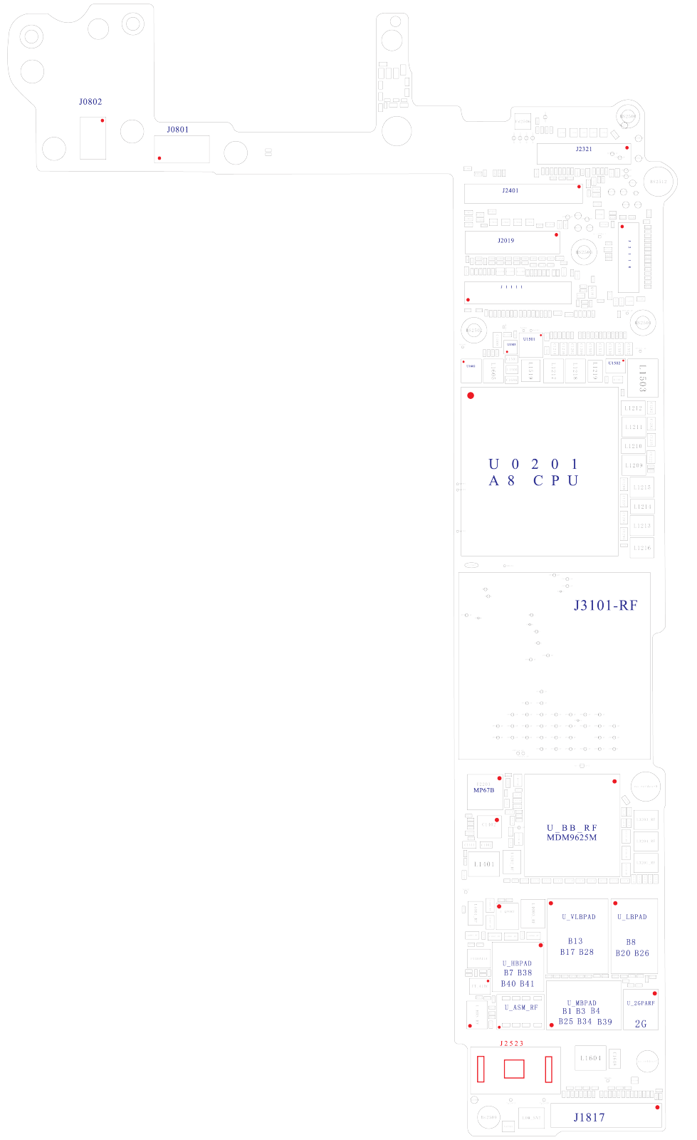 Apple iPhone 6, iPhone 6 Plus Schematic components