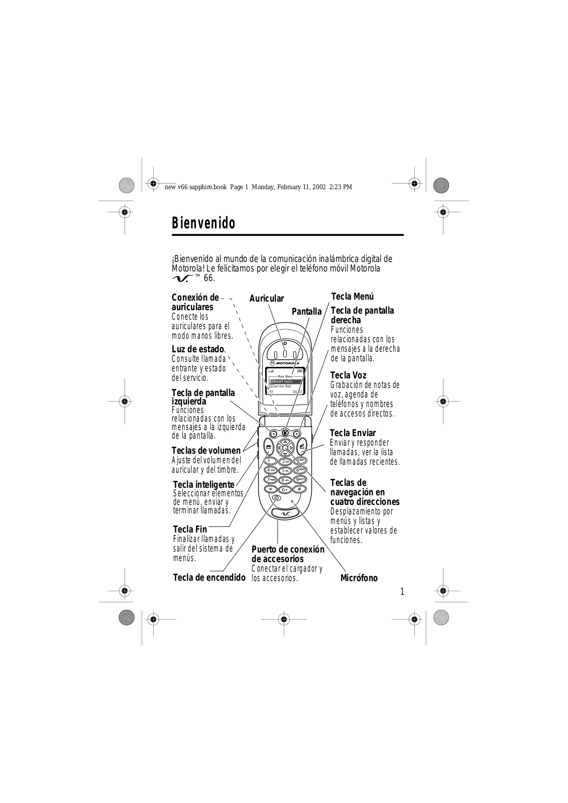 Motorola V66, V66i User Manual