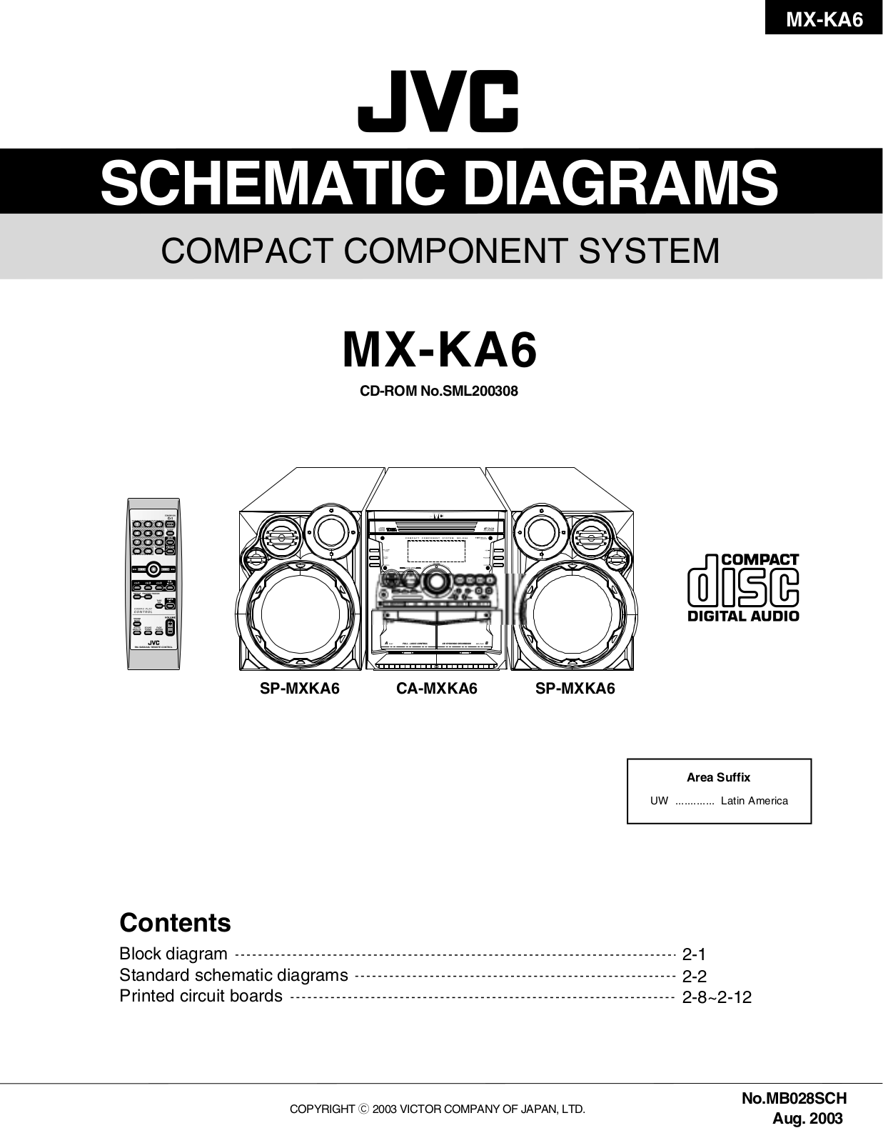 JVC MX KA6UMSCH Schematic