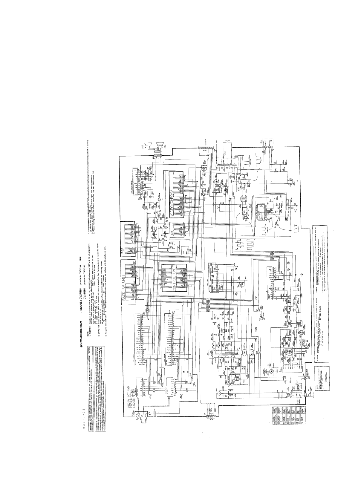 Toshiba CV-27G68, CV-32G68 Schematic