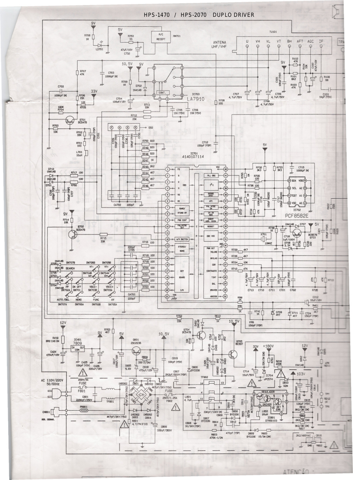 CCE HPS-1470DD, HPS-2070DD Schematic - ManualMachine.com