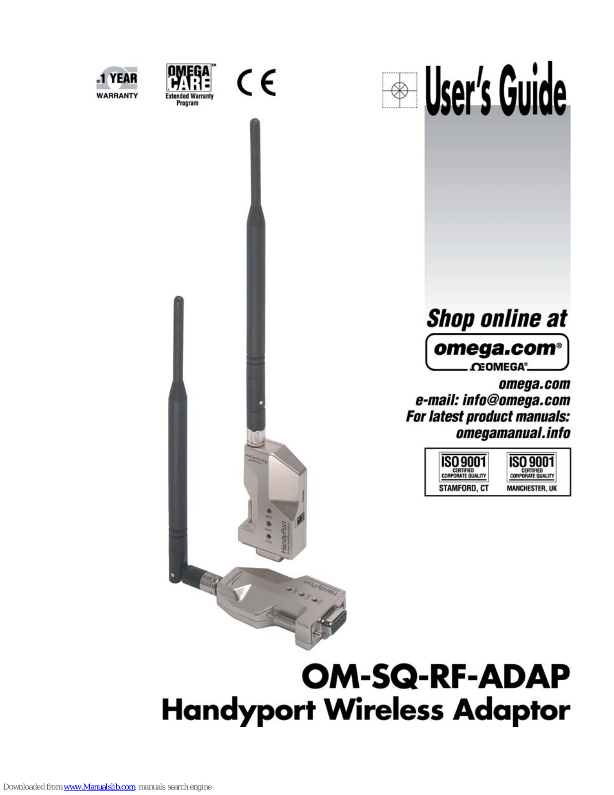 Omega Engineering OM-SQ-RF-ADAP, OM-SQ-RF-ADA User Manual - ManualMachine.com