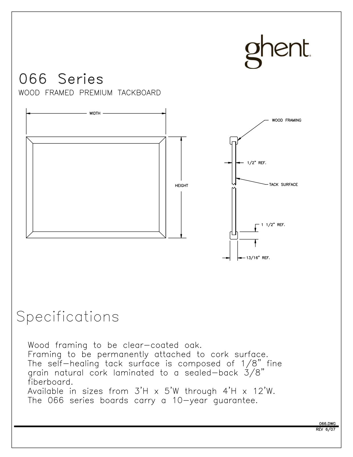 Ghent GEX1165 Specifications - ManualMachine.com