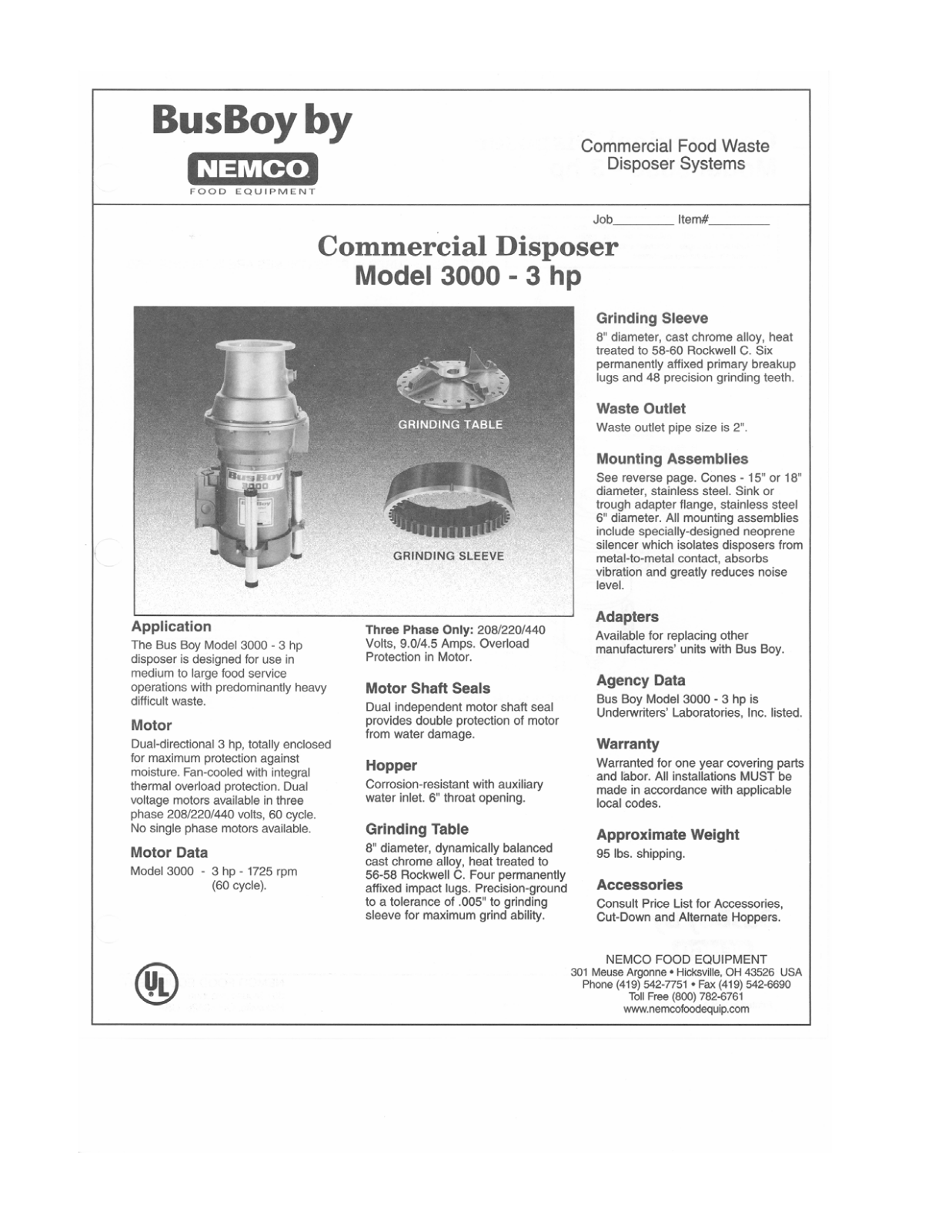Bus Boy 3000-3hp, B3000 User Manual - ManualMachine.com