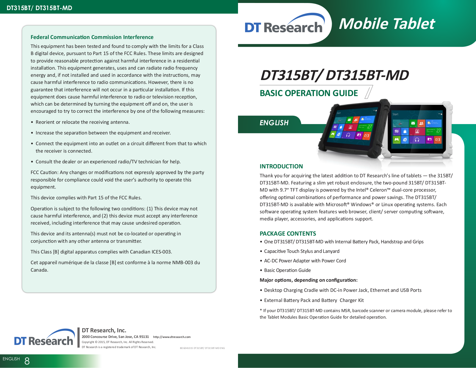 WebDT DT315BT User Manual