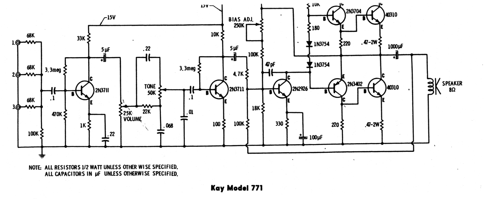 Kay 771 schematic