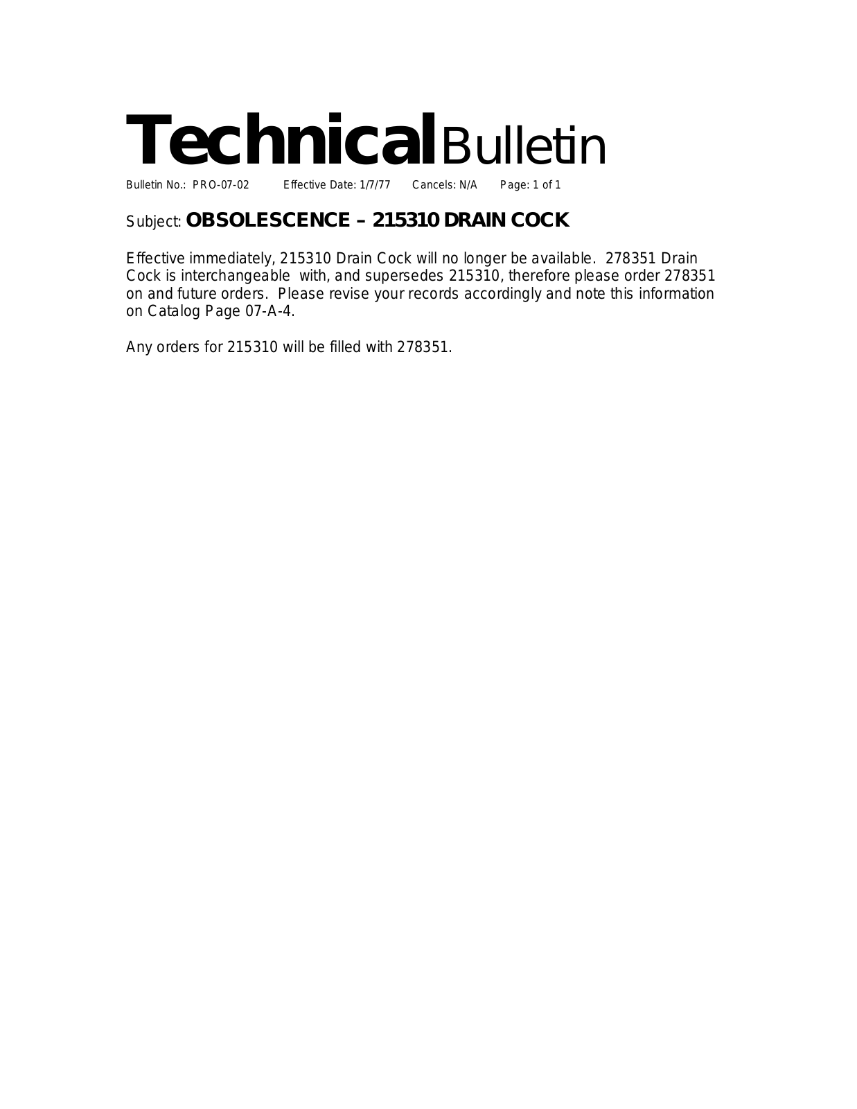 BENDIX TCH-007-002 User Manual