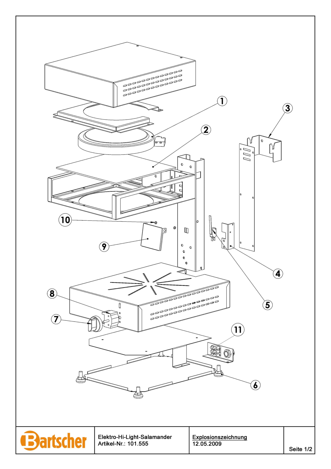 Bartscher 101555 User Manual