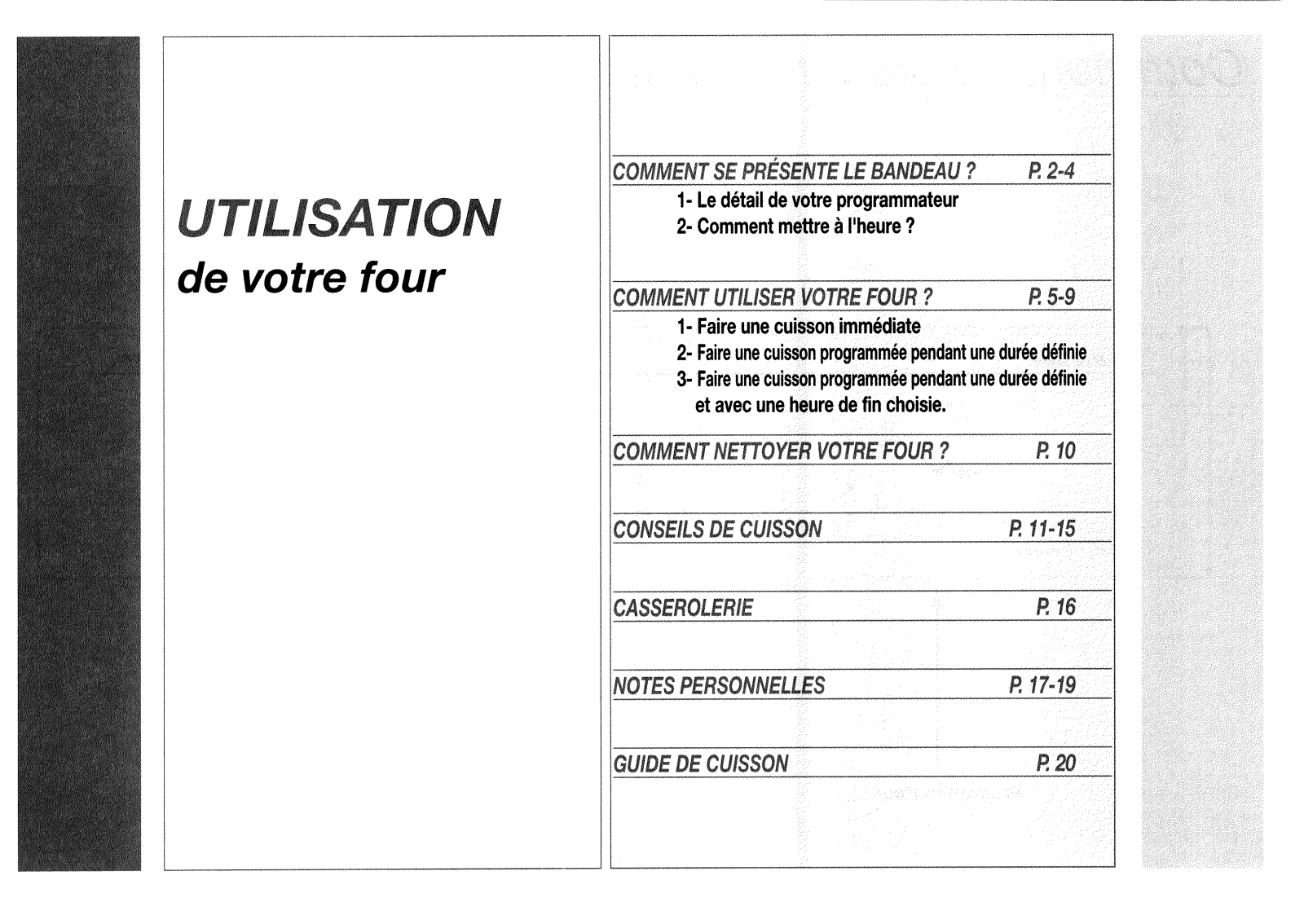 BRANDT FMCR395 User Manual