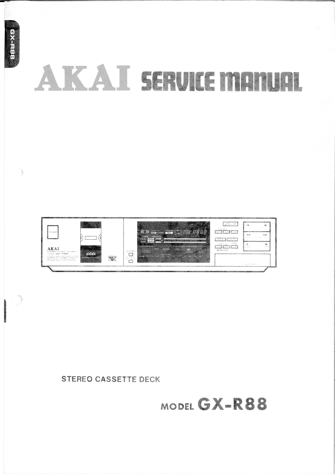 Akai GXR-88 Service manual