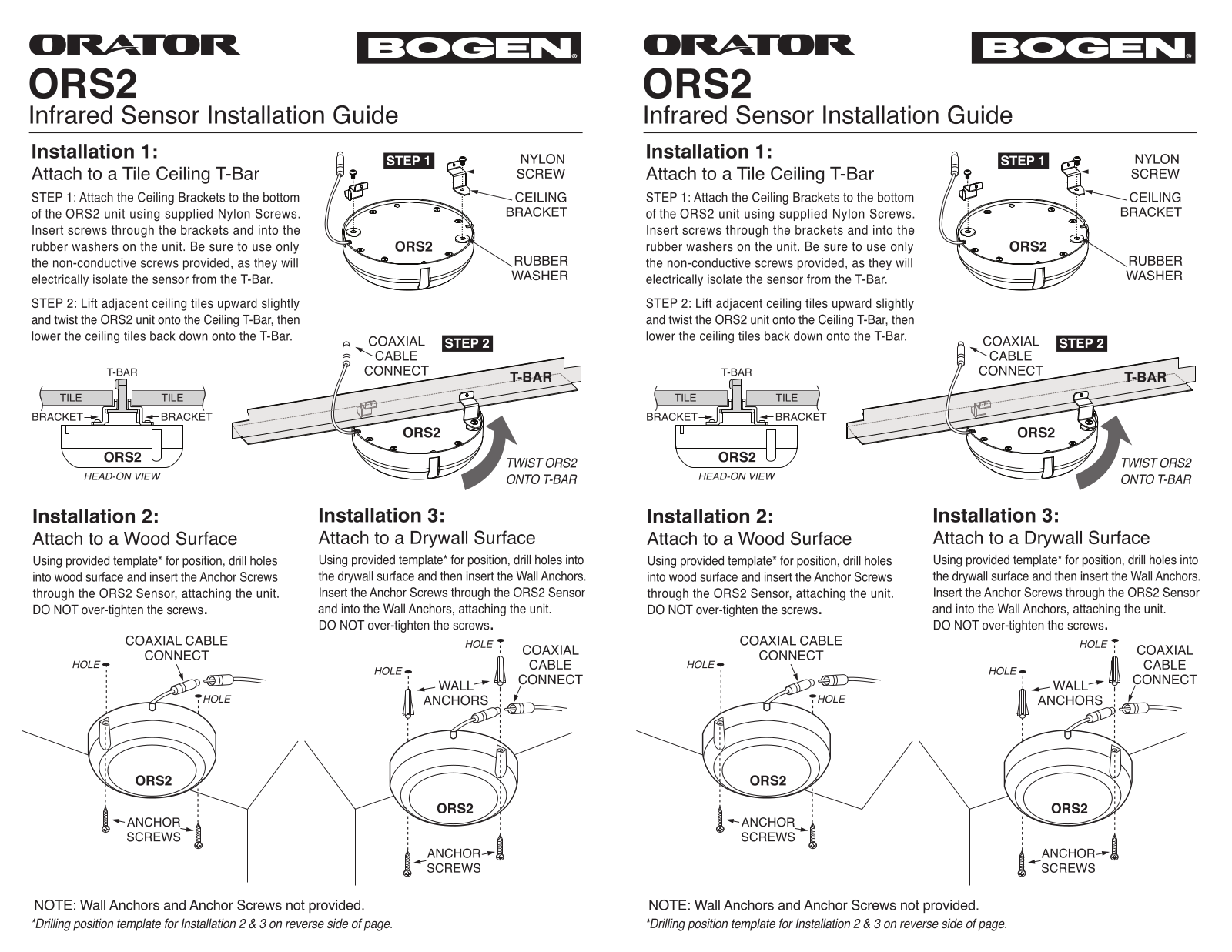 Bogen ORS2 User Manual