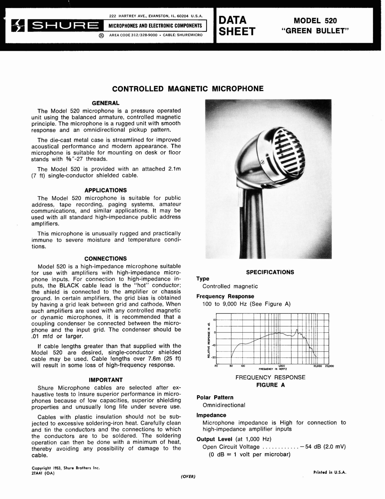 Shure 520 User Guide - ManualMachine.com