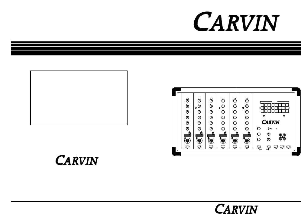 Carvin CX630, CX420 Owner's Manual