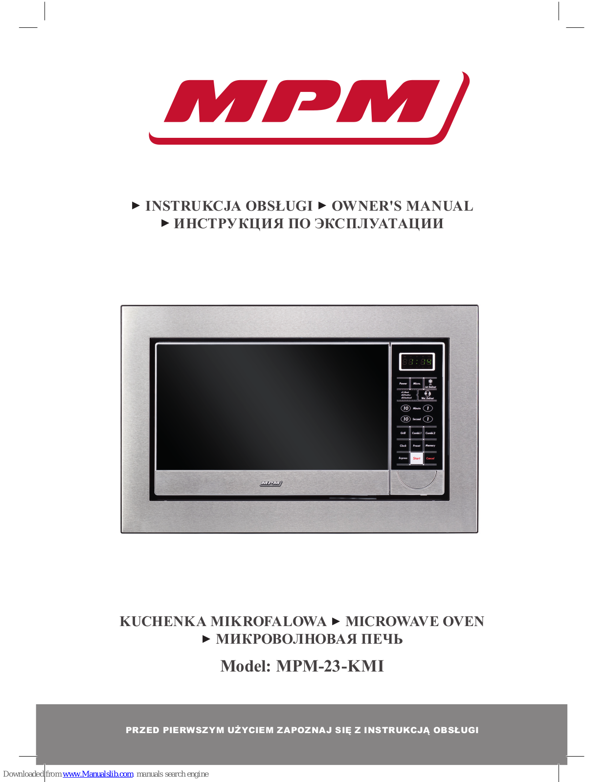 MPM MPM-23-KMI Owner's Manual