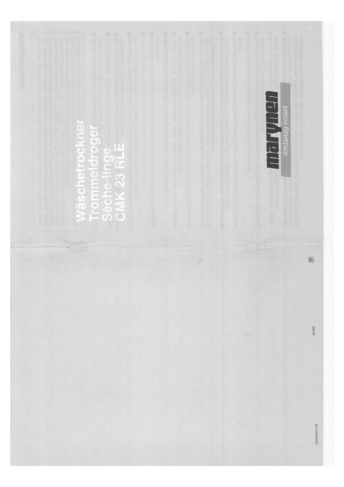 MARYNEN CMK23RLE User Manual