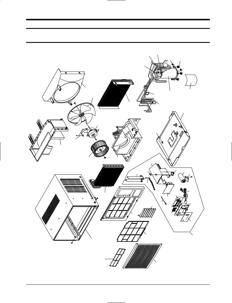 Samsung AW12A6, AW12A6JD-QUA Expoioded View and Parts List