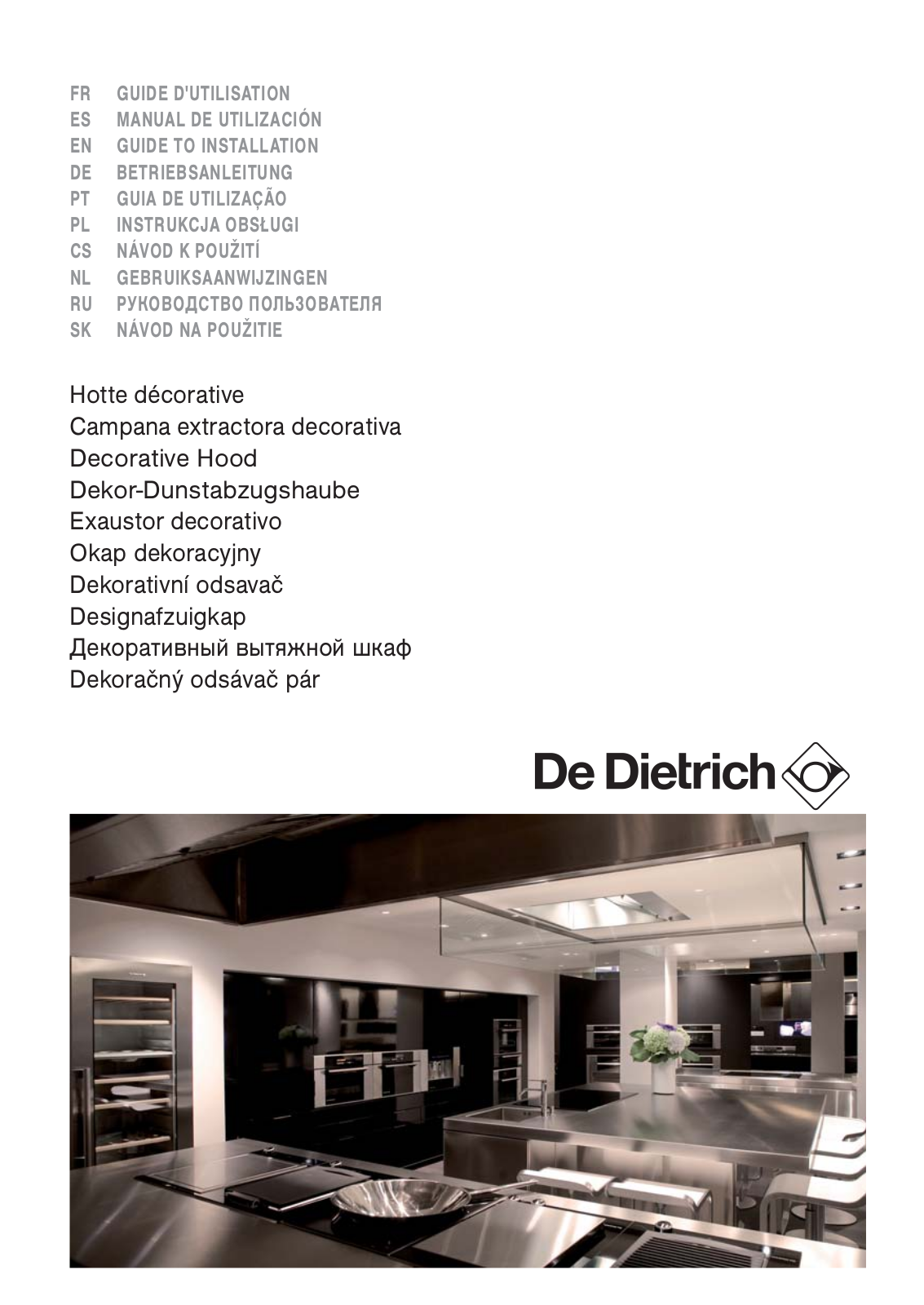 De dietrich DHD1155B, DHD1156X, DHD1155X Installation Manual