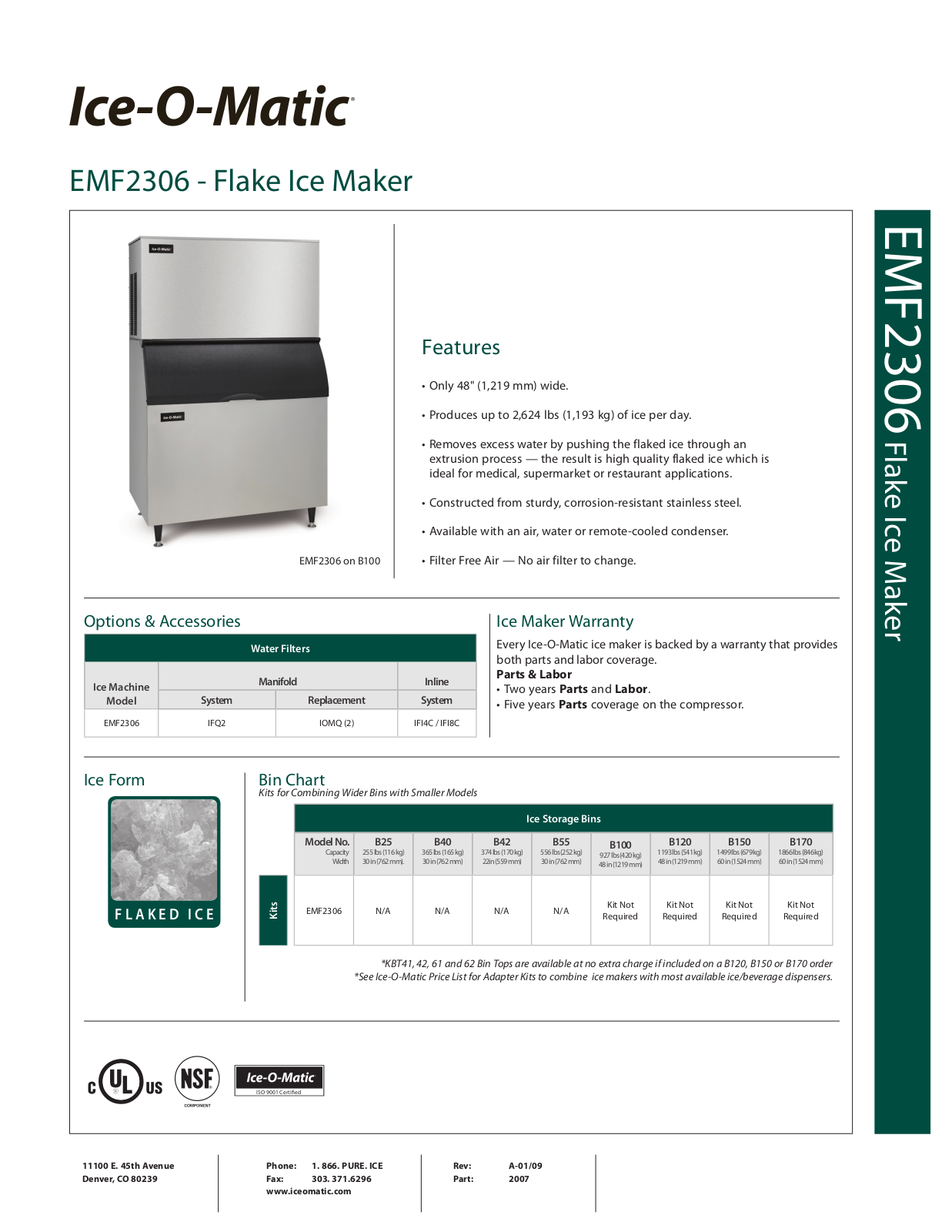 Ice-O-Matic EMF 2306 User Manual