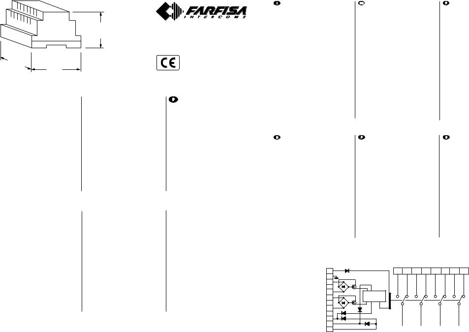 Farfisa 1473 User Manual