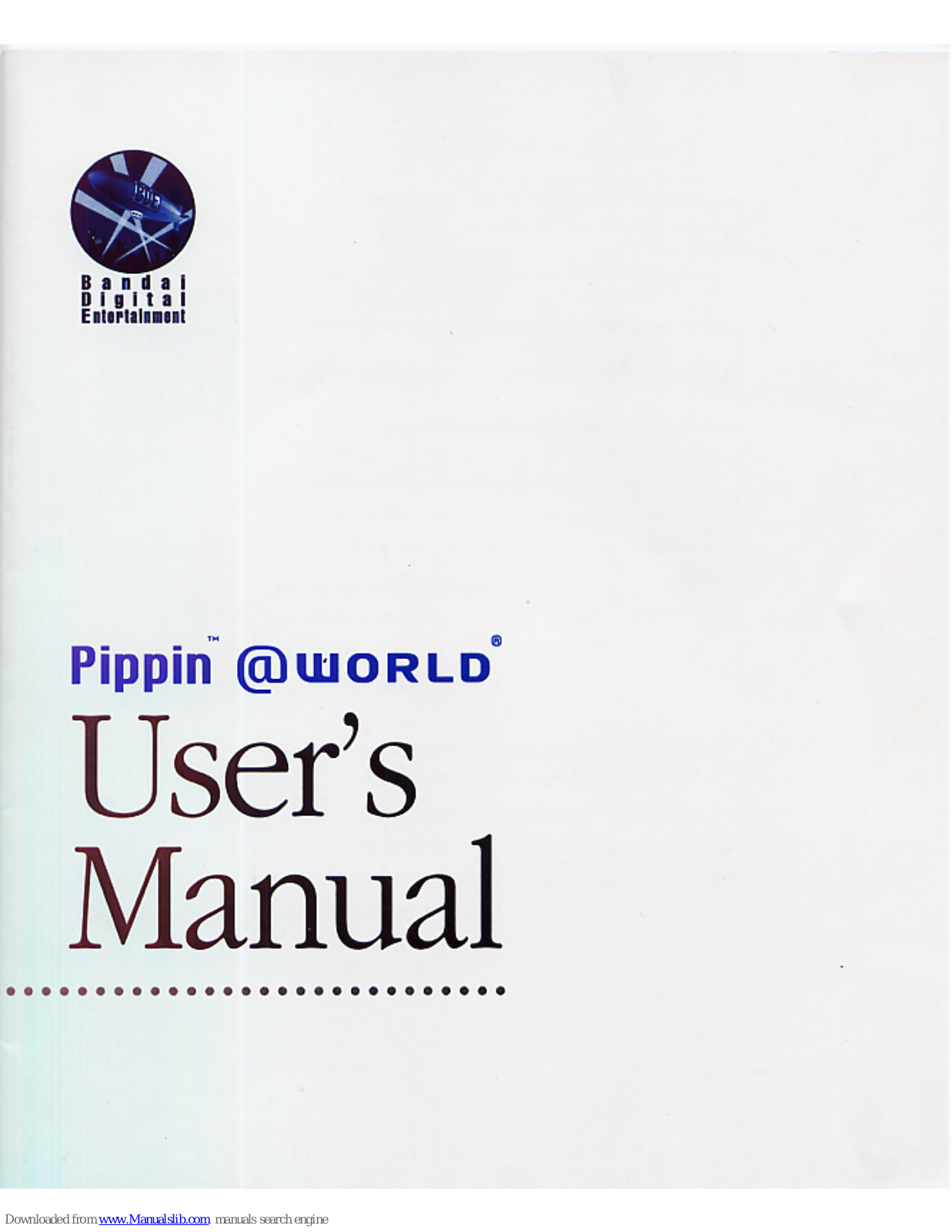 Bandai Pippin @World User Manual