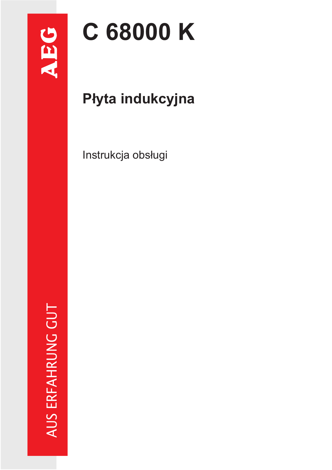 AEG C68000K User Manual