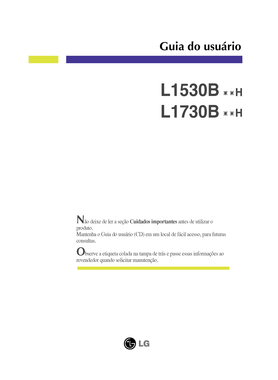 Lg L1530B User Manual