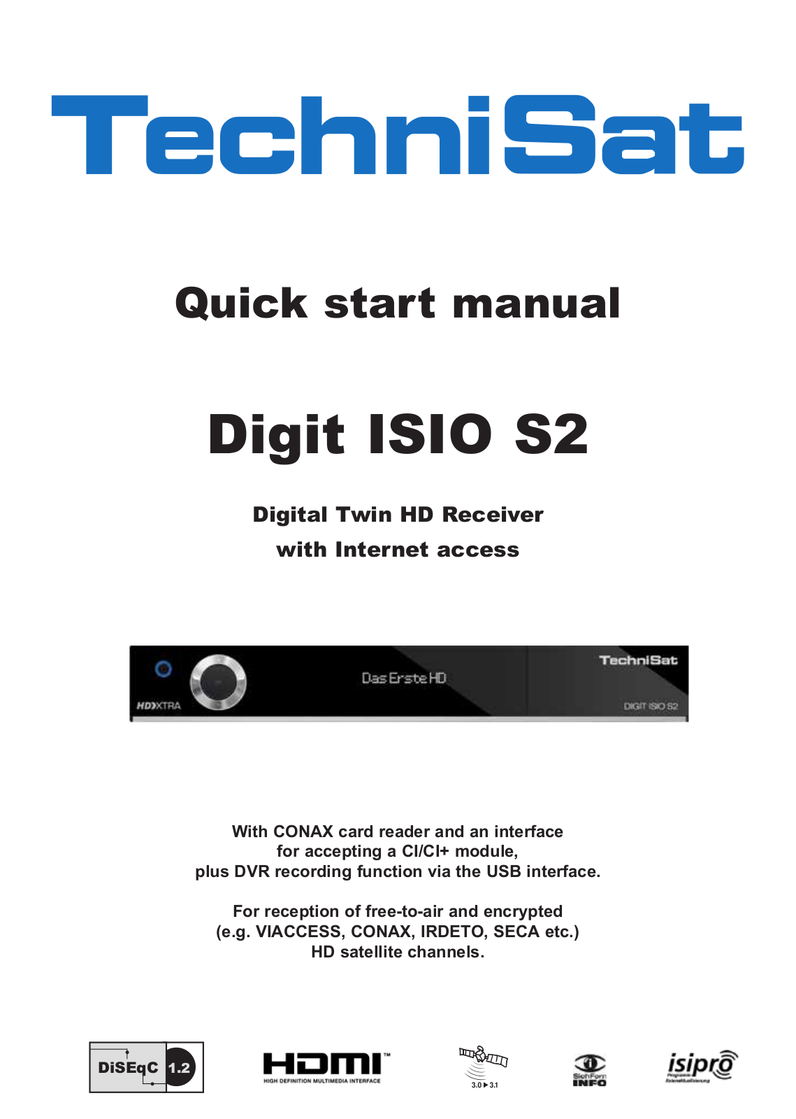 TechniSat DIGIT ISIO S2 User Manual